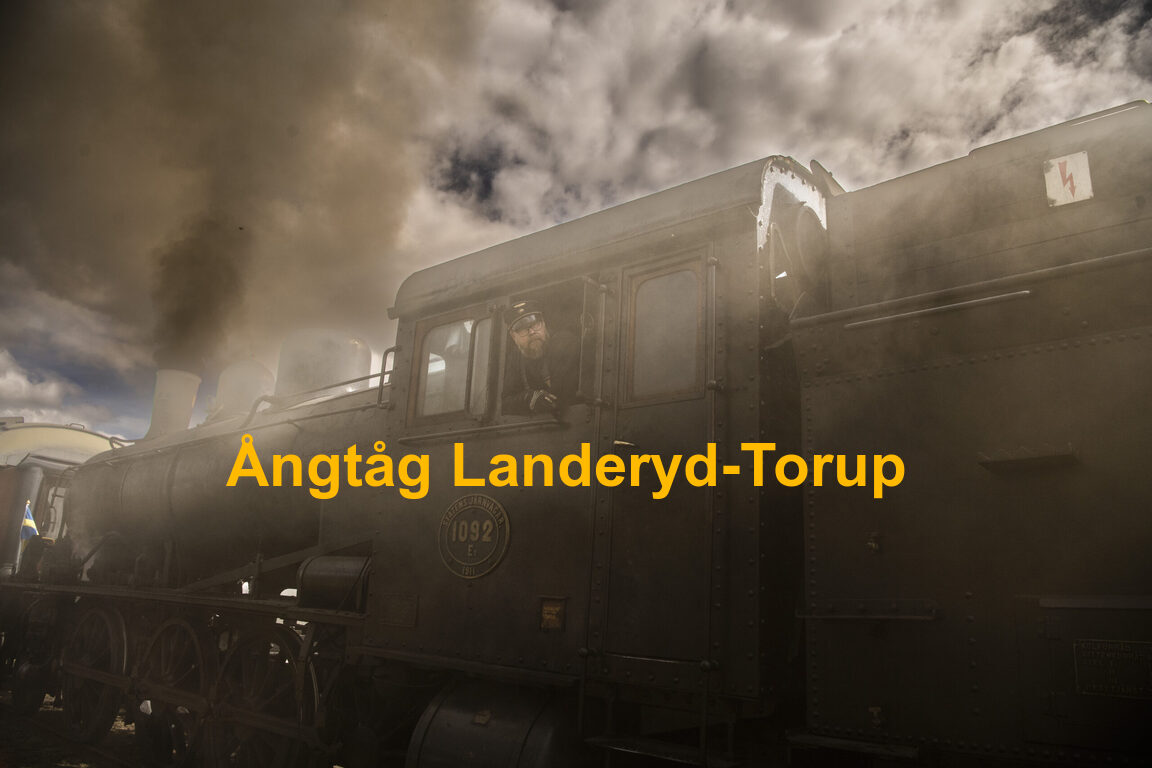 I samband med tågsläpp som arrangeras av Landeryds Järnvägsmuseum
